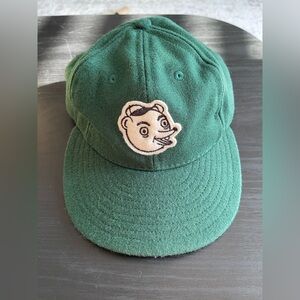 Ebbets Field Flannels x Spiller Park Coffee Green Wool Hat with Hooly Patch